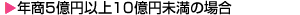 年商5億円以上10億円未満の場合